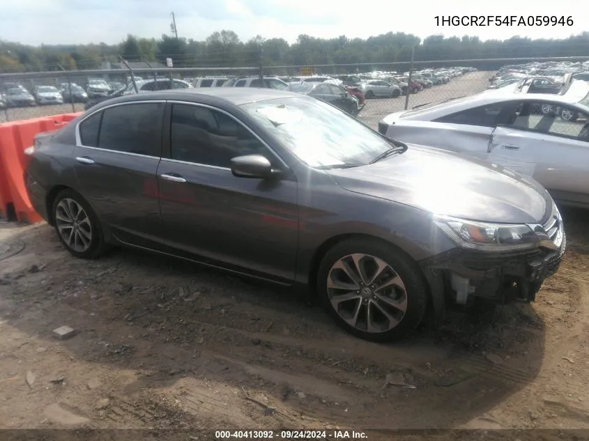 1HGCR2F54FA059946 2015 Honda Accord Sport