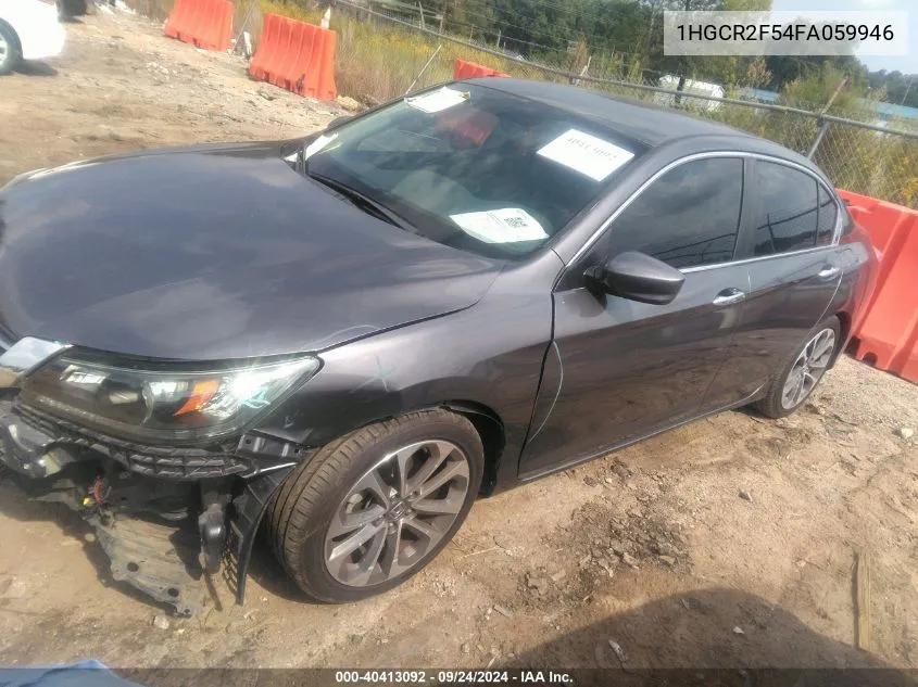 1HGCR2F54FA059946 2015 Honda Accord Sport