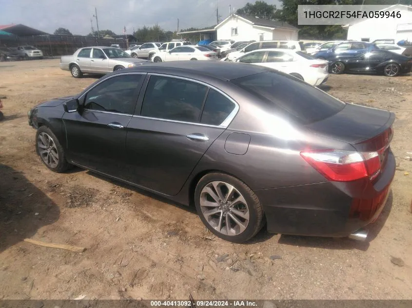 1HGCR2F54FA059946 2015 Honda Accord Sport