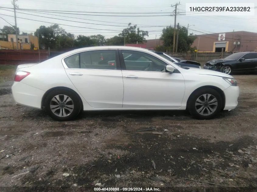 2015 Honda Accord Lx VIN: 1HGCR2F39FA233282 Lot: 40430898