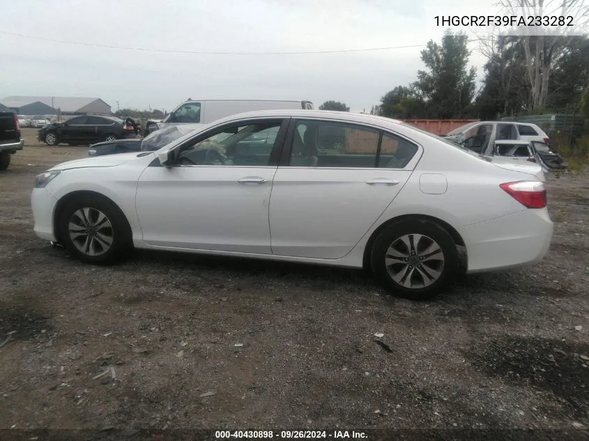 1HGCR2F39FA233282 2015 Honda Accord Lx