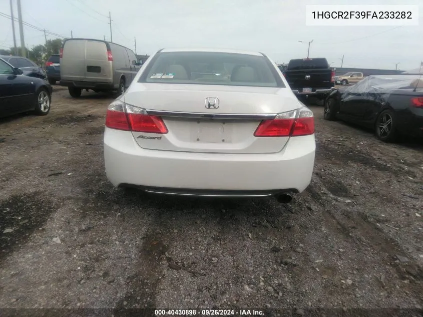 2015 Honda Accord Lx VIN: 1HGCR2F39FA233282 Lot: 40430898