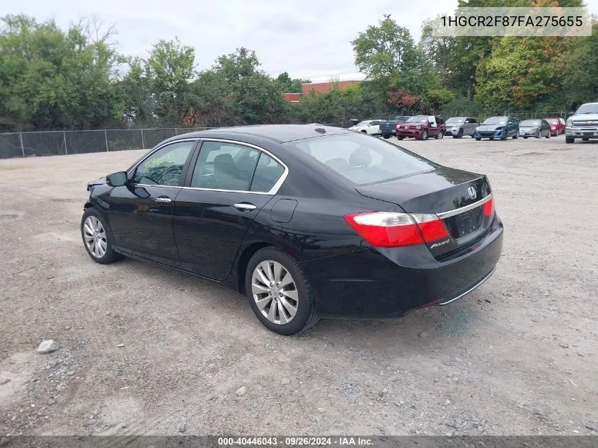 2015 Honda Accord Ex-L VIN: 1HGCR2F87FA275655 Lot: 40446043