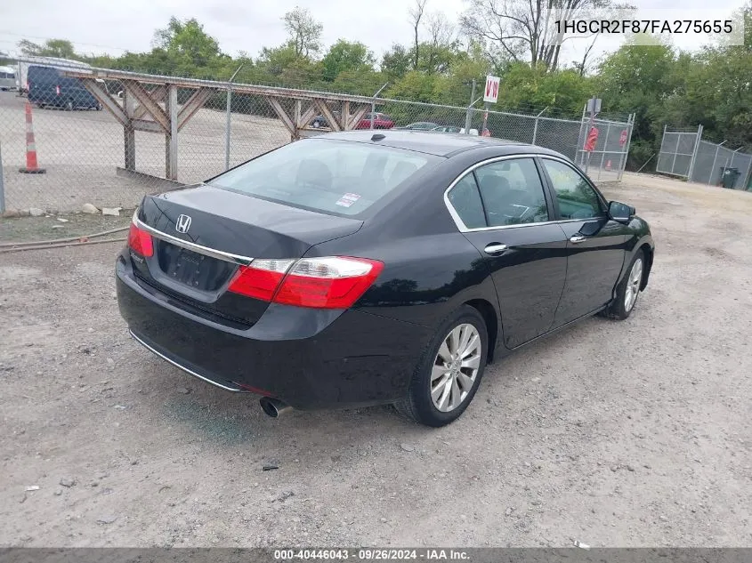 2015 Honda Accord Ex-L VIN: 1HGCR2F87FA275655 Lot: 40446043