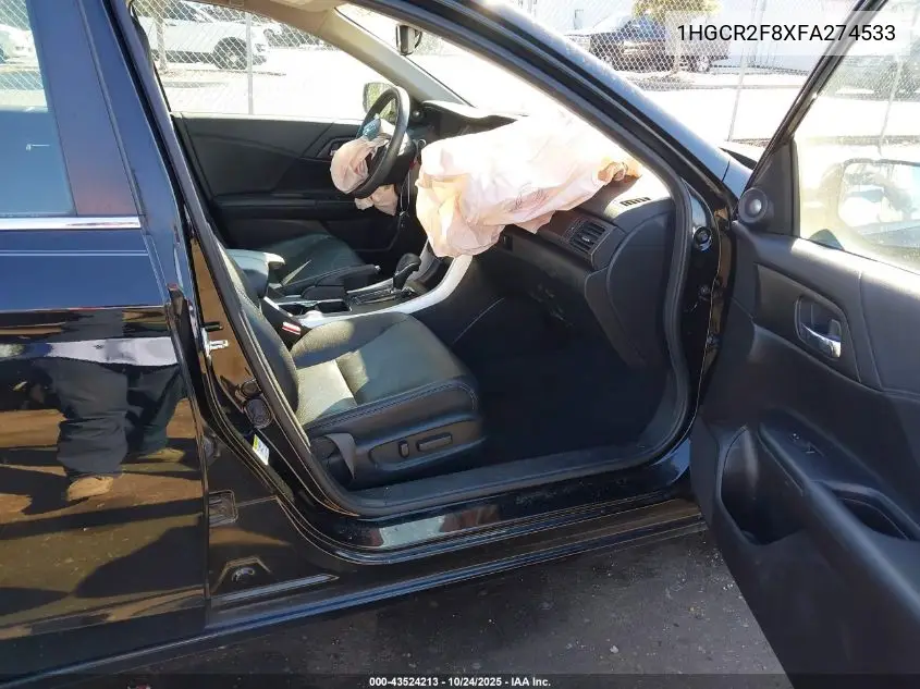 1HGCR2F8XFA274533 2015 Honda Accord Ex-L