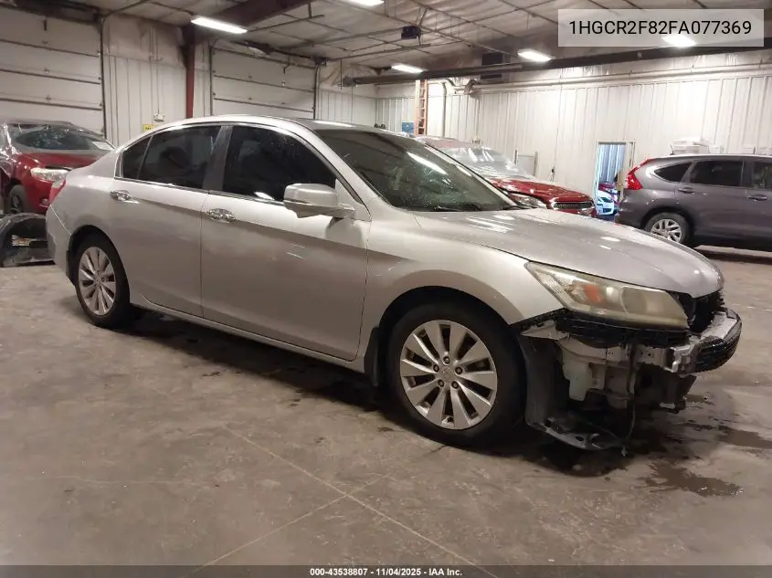1HGCR2F82FA077369 2015 Honda Accord Ex-L