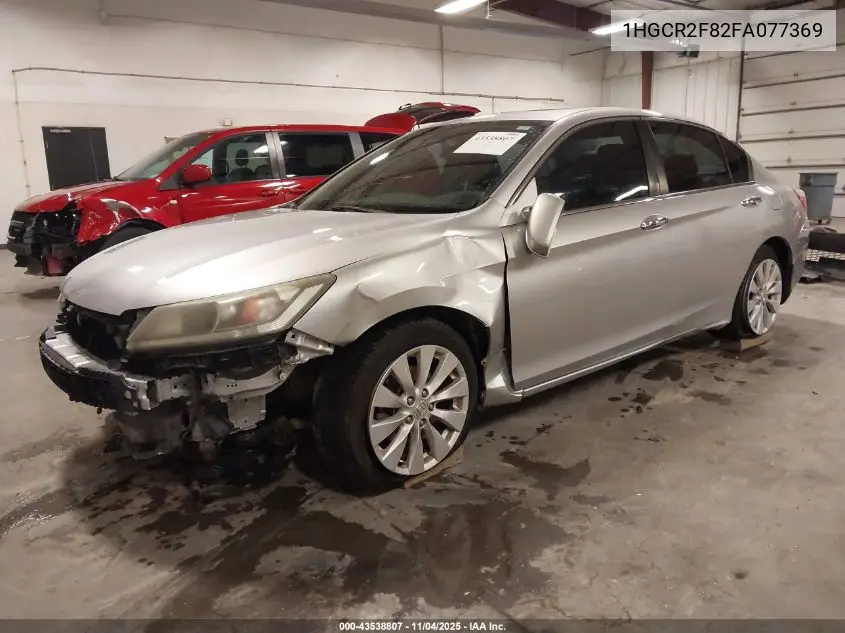 1HGCR2F82FA077369 2015 Honda Accord Ex-L
