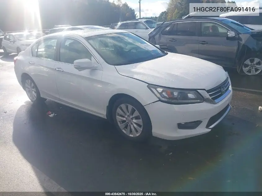 1HGCR2F80FA091416 2015 Honda Accord Ex-L