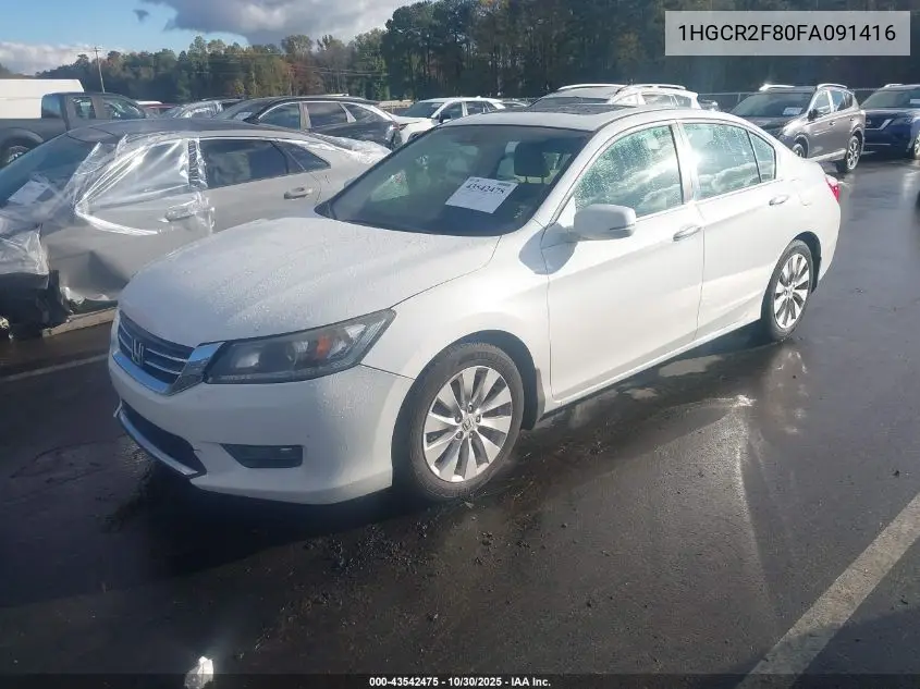 1HGCR2F80FA091416 2015 Honda Accord Ex-L