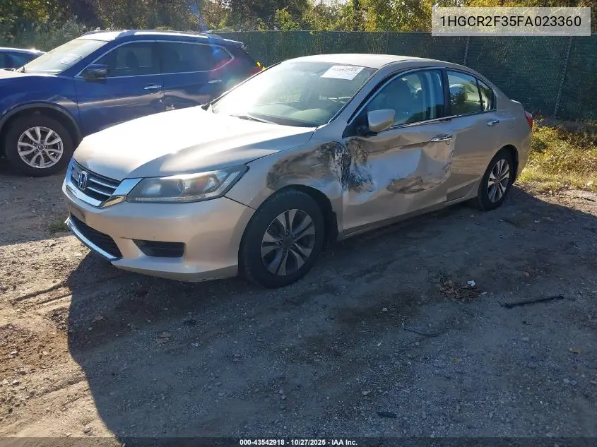 1HGCR2F35FA023360 2015 Honda Accord Lx