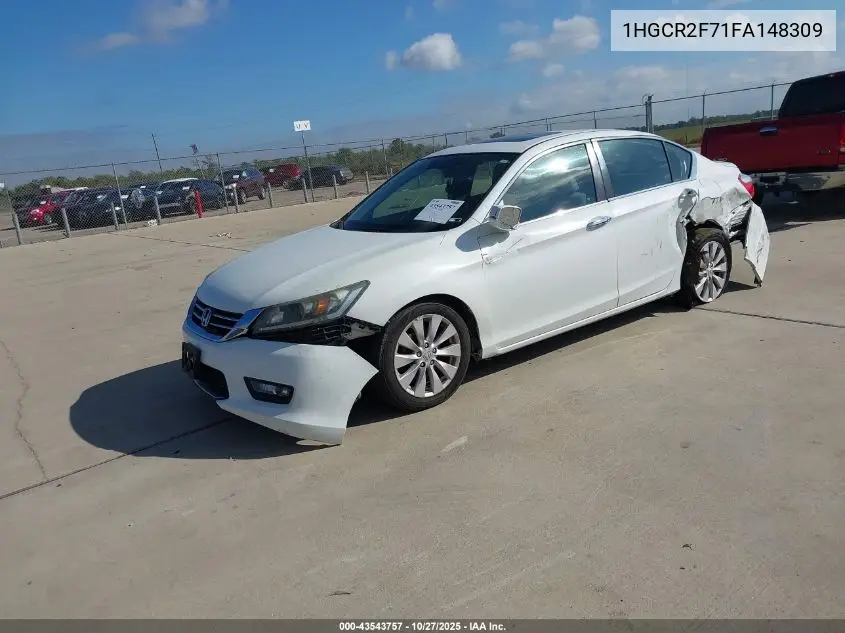 1HGCR2F71FA148309 2015 Honda Accord Ex