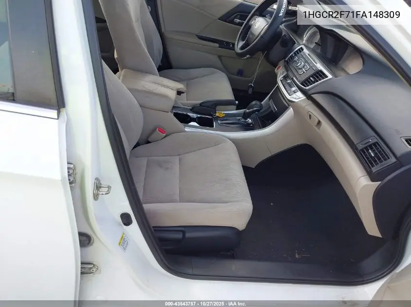 1HGCR2F71FA148309 2015 Honda Accord Ex