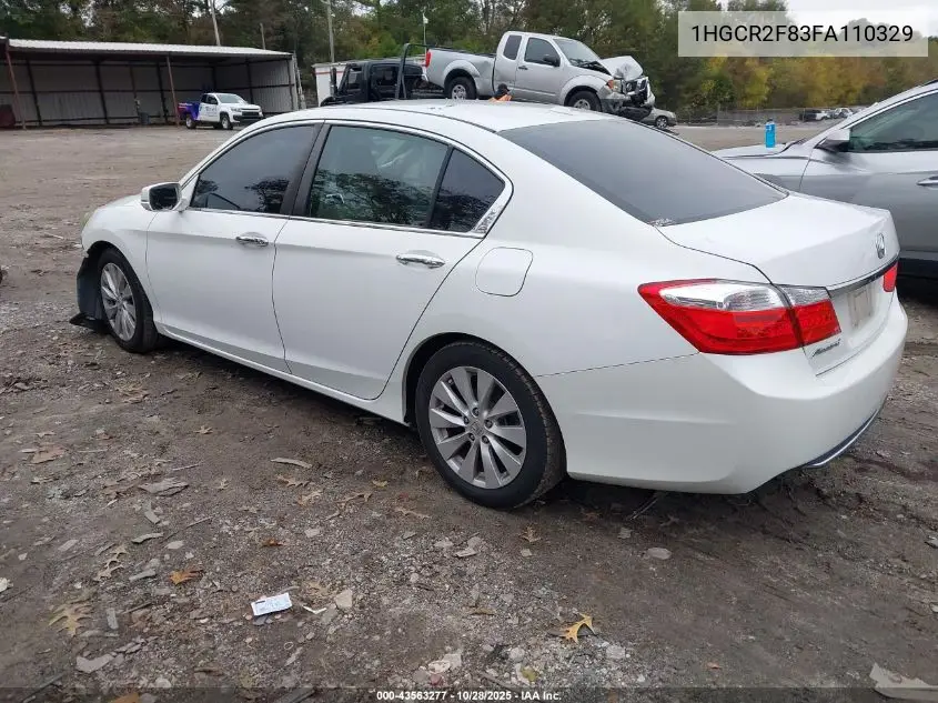 1HGCR2F83FA110329 2015 Honda Accord Ex-L