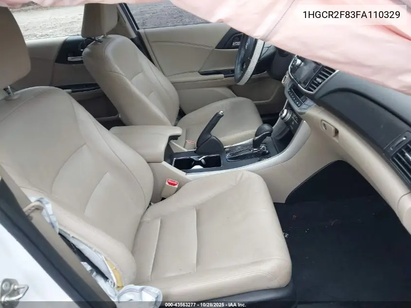 1HGCR2F83FA110329 2015 Honda Accord Ex-L