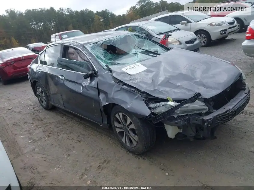 1HGCR2F32FA004281 2015 Honda Accord Lx