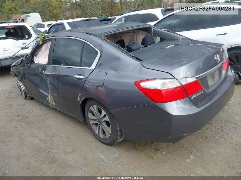 1HGCR2F32FA004281 2015 Honda Accord Lx