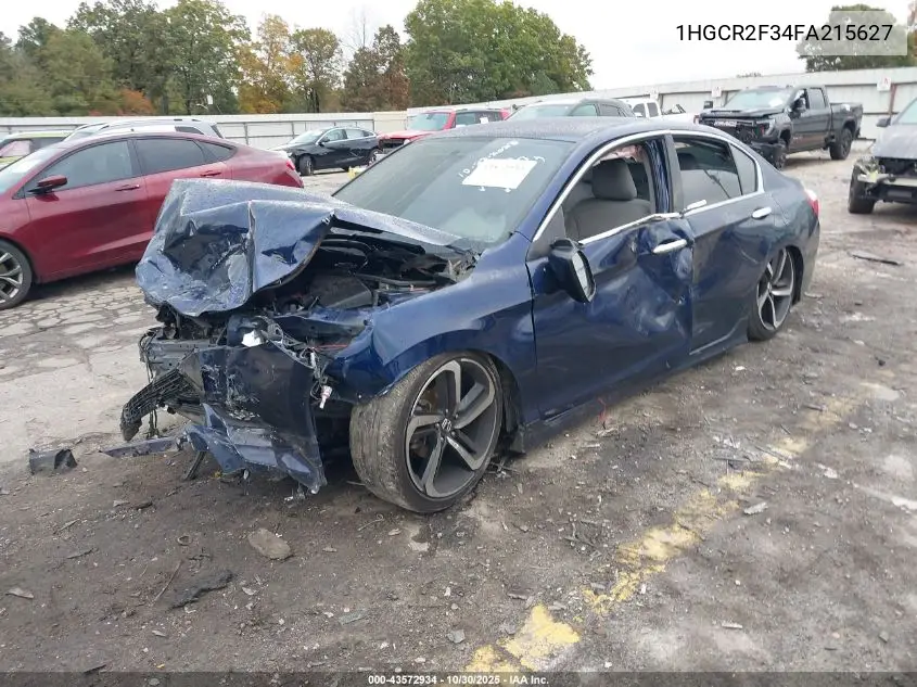 1HGCR2F34FA215627 2015 Honda Accord Lx