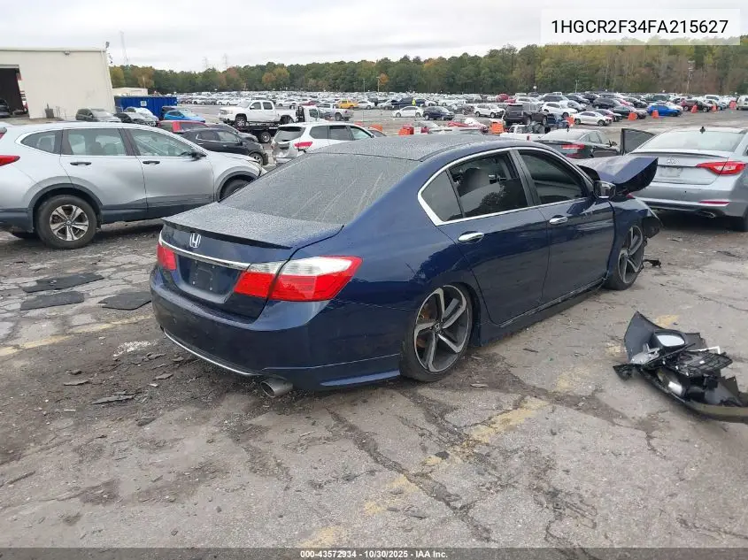 1HGCR2F34FA215627 2015 Honda Accord Lx