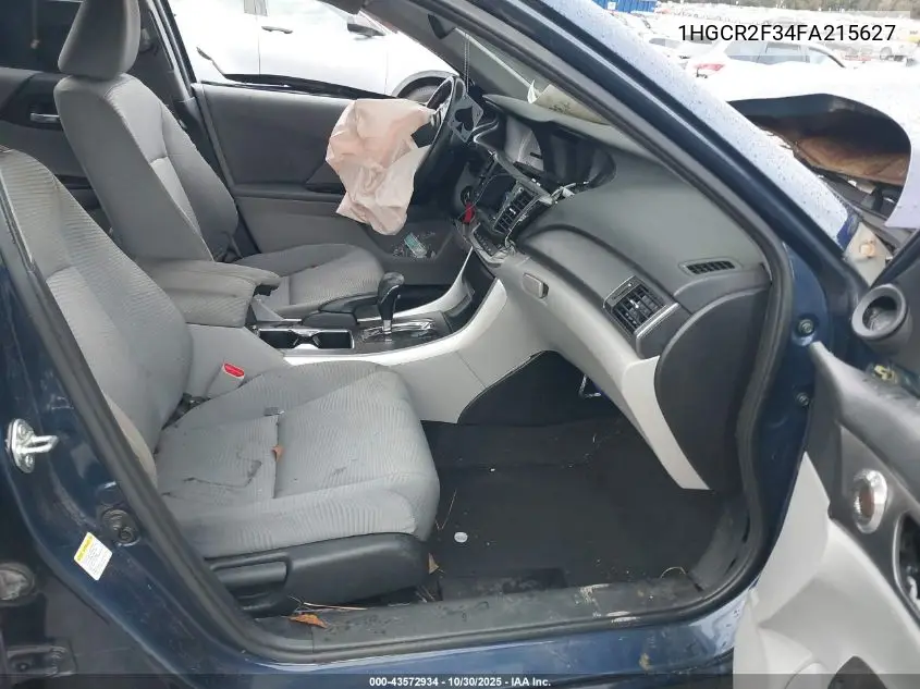 1HGCR2F34FA215627 2015 Honda Accord Lx