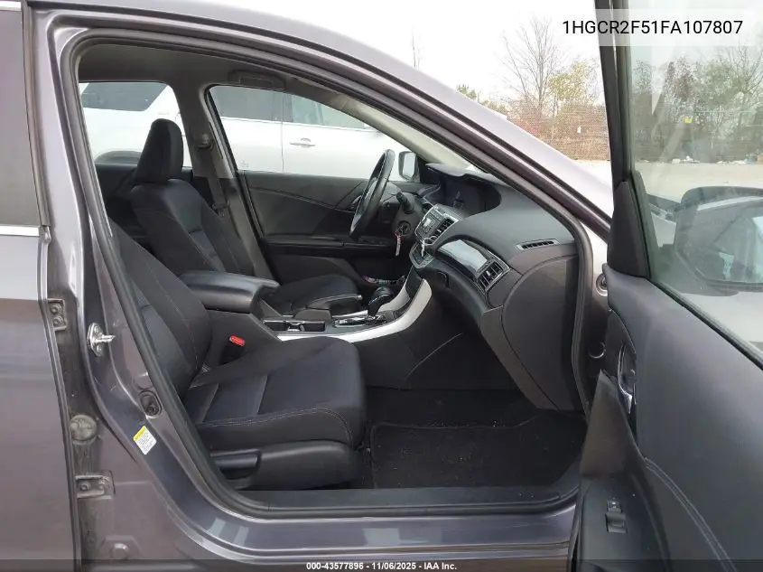 1HGCR2F51FA107807 2015 Honda Accord Sport