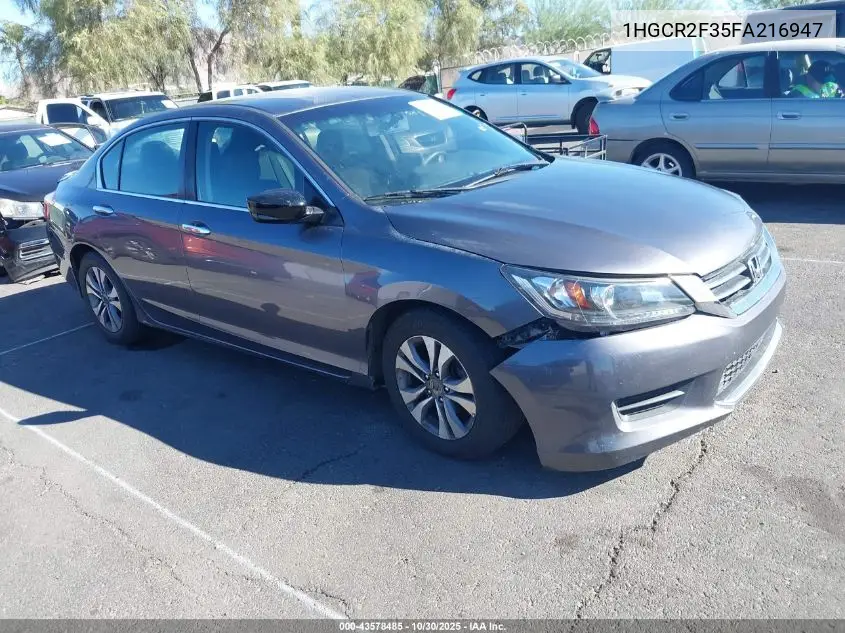 1HGCR2F35FA216947 2015 Honda Accord Lx