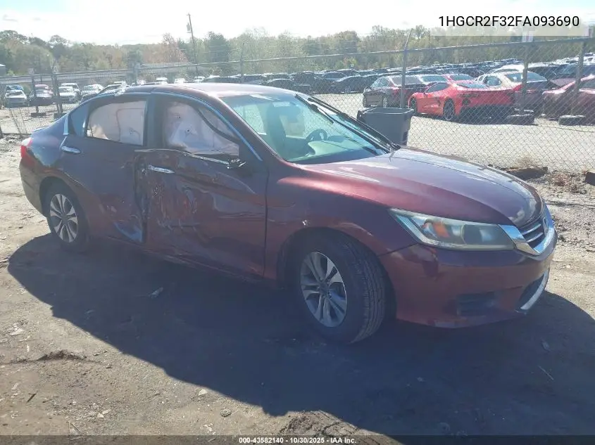 1HGCR2F32FA093690 2015 Honda Accord Lx