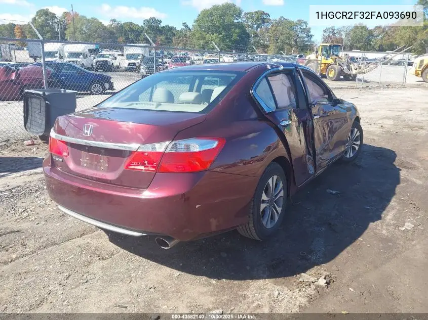 1HGCR2F32FA093690 2015 Honda Accord Lx