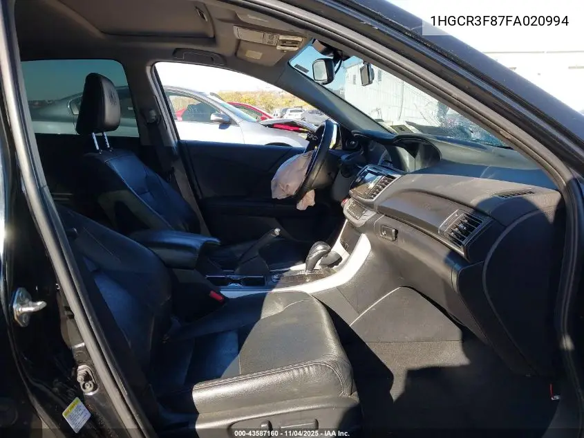 1HGCR3F87FA020994 2015 Honda Accord Ex-L V-6