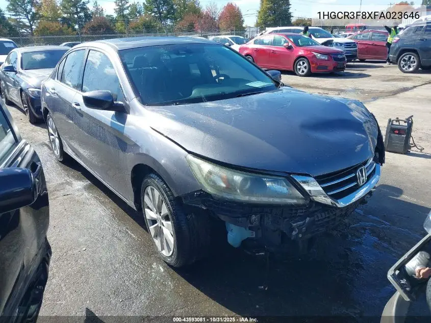 1HGCR3F8XFA023646 2015 Honda Accord Ex-L V-6
