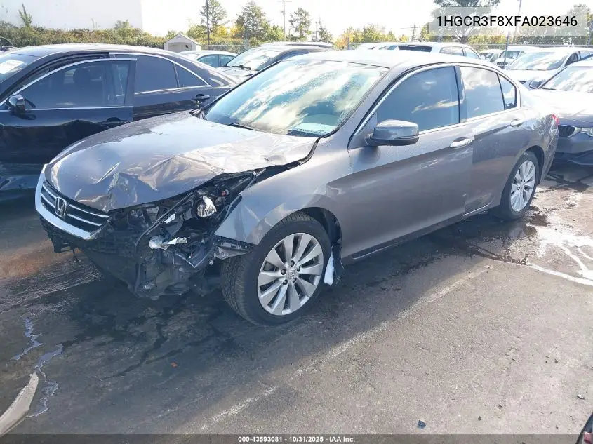 1HGCR3F8XFA023646 2015 Honda Accord Ex-L V-6