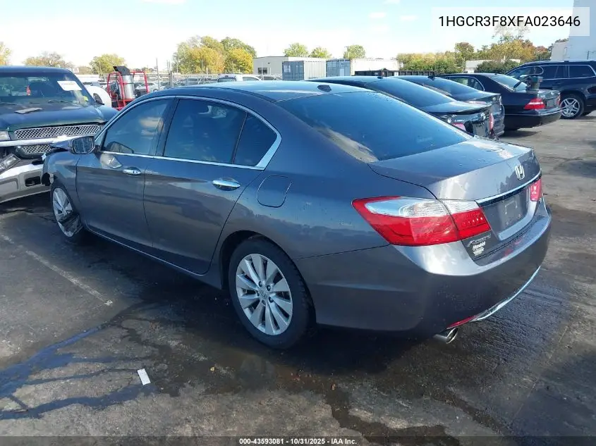 1HGCR3F8XFA023646 2015 Honda Accord Ex-L V-6
