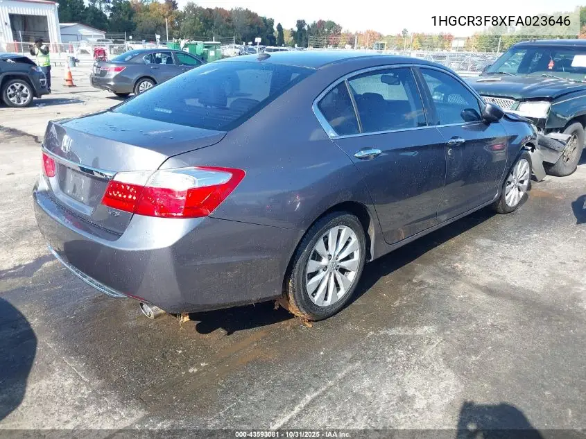 1HGCR3F8XFA023646 2015 Honda Accord Ex-L V-6