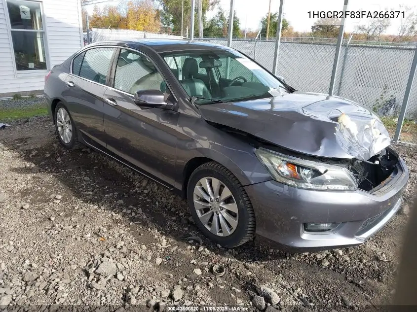 1HGCR2F83FA266371 2015 Honda Accord Ex-L