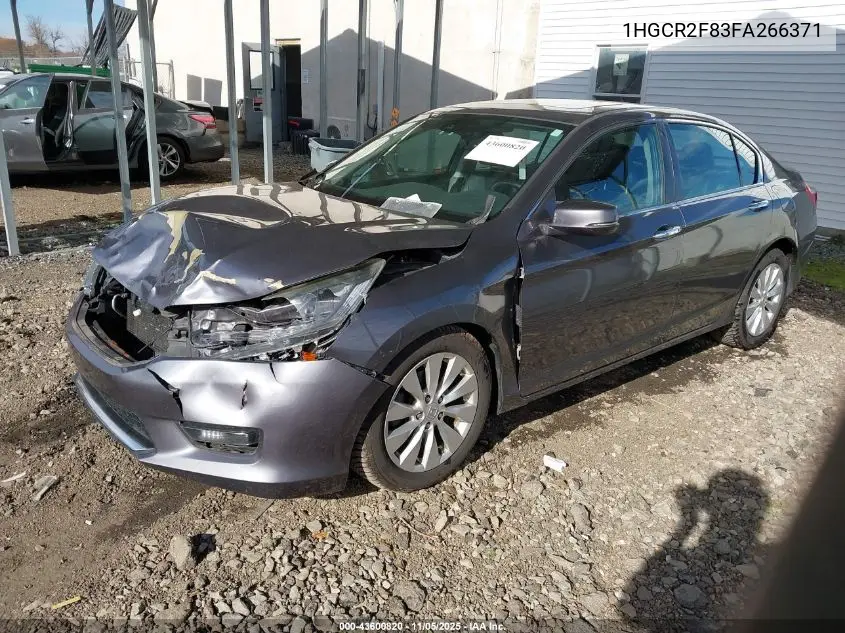 1HGCR2F83FA266371 2015 Honda Accord Ex-L