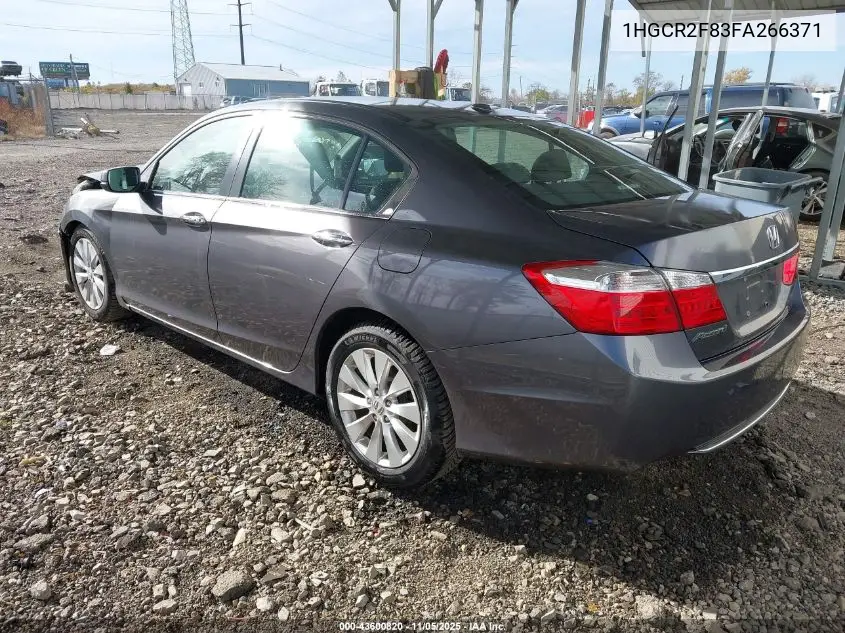 1HGCR2F83FA266371 2015 Honda Accord Ex-L