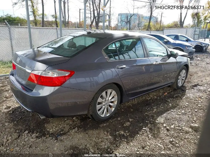 1HGCR2F83FA266371 2015 Honda Accord Ex-L