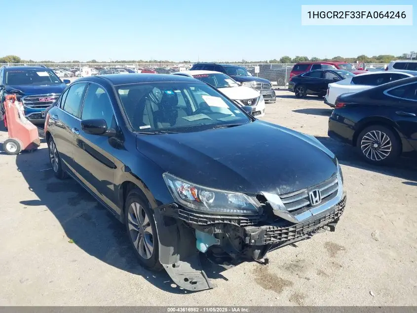 1HGCR2F33FA064246 2015 Honda Accord Lx