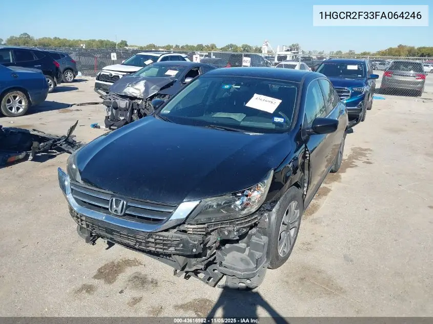 1HGCR2F33FA064246 2015 Honda Accord Lx