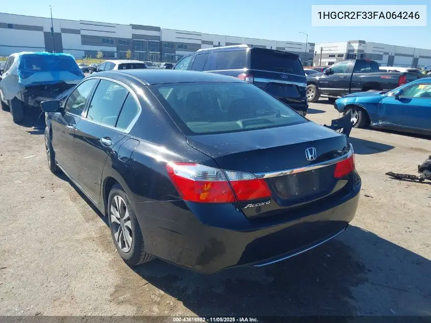 1HGCR2F33FA064246 2015 Honda Accord Lx