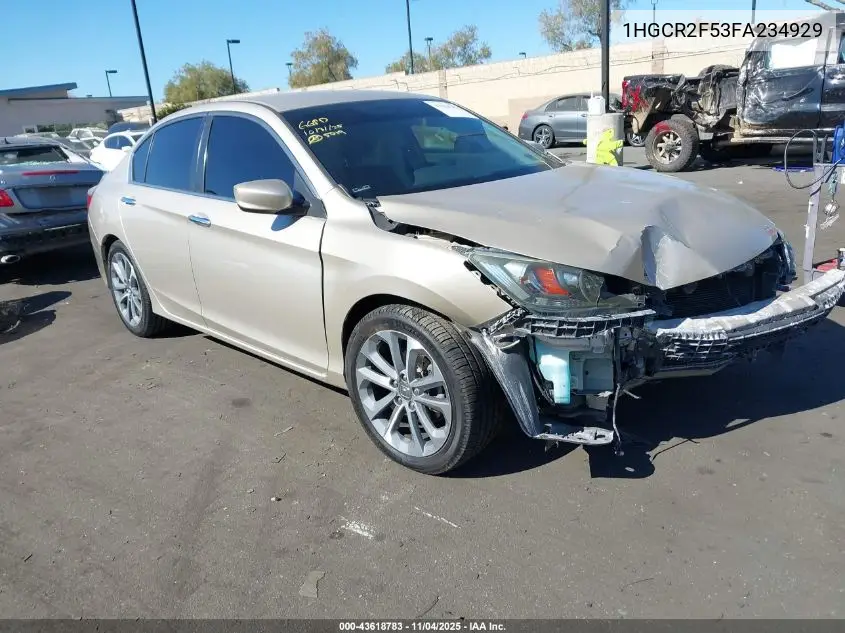 1HGCR2F53FA234929 2015 Honda Accord Sport