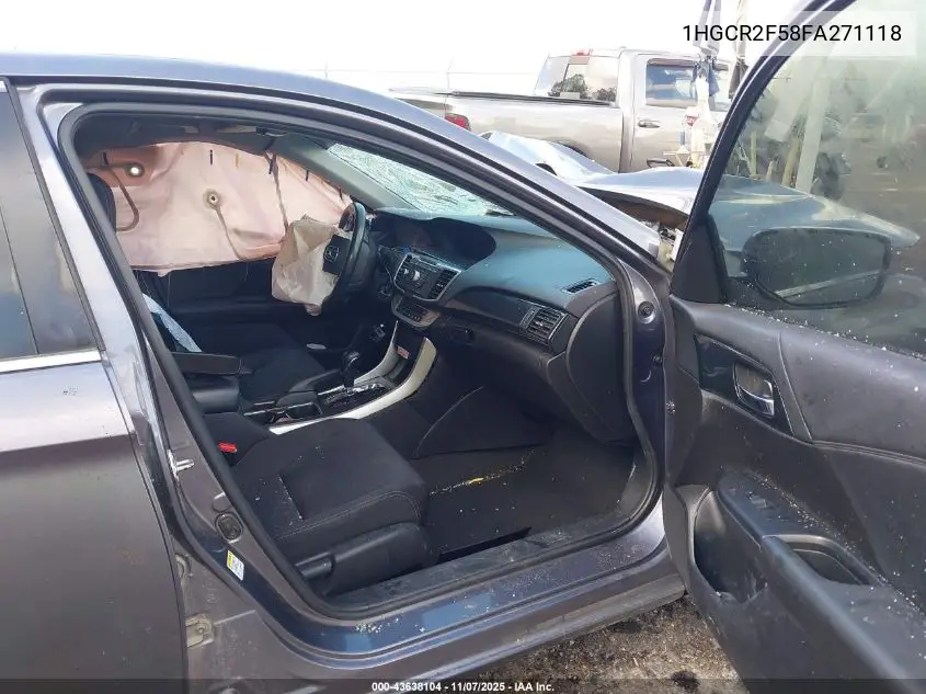 1HGCR2F58FA271118 2015 Honda Accord Sport