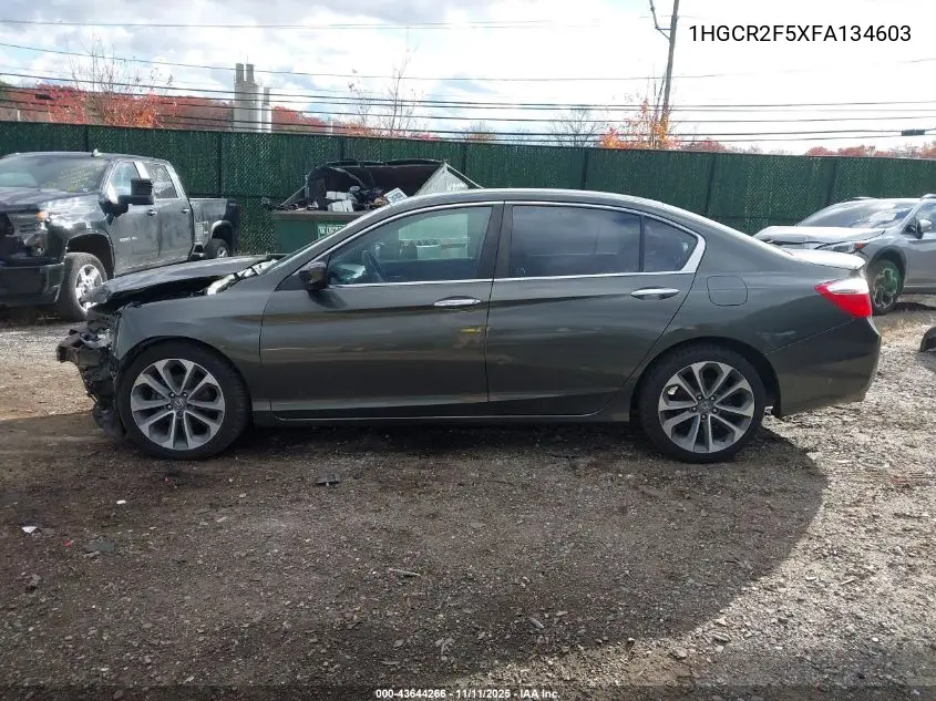 1HGCR2F5XFA134603 2015 Honda Accord Sport