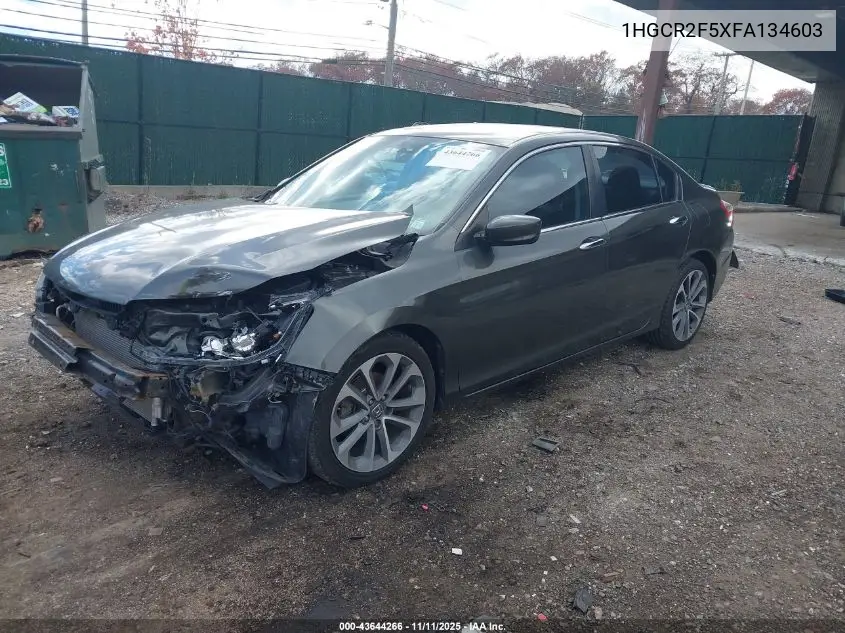 1HGCR2F5XFA134603 2015 Honda Accord Sport