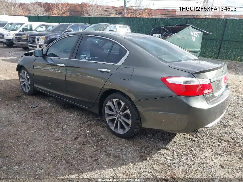 1HGCR2F5XFA134603 2015 Honda Accord Sport