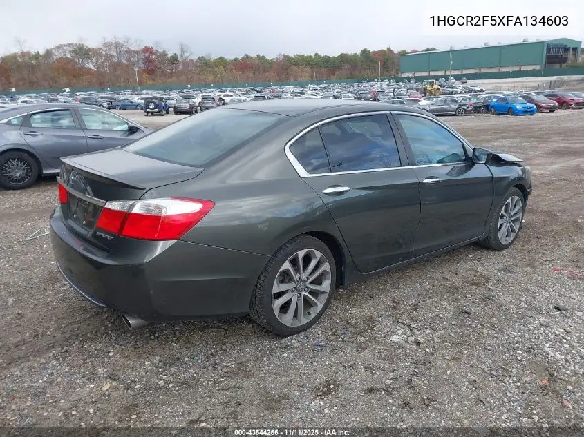 1HGCR2F5XFA134603 2015 Honda Accord Sport
