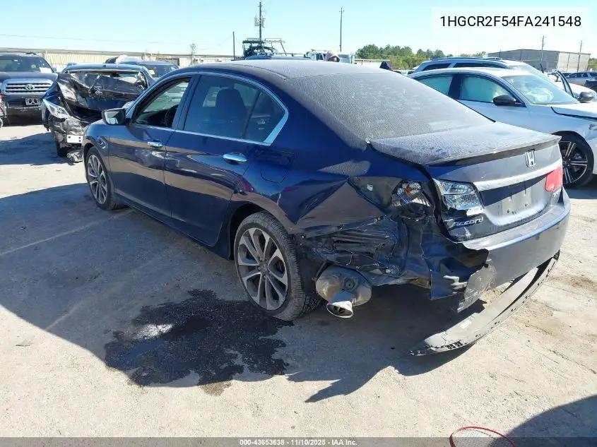 1HGCR2F54FA241548 2015 Honda Accord Sport