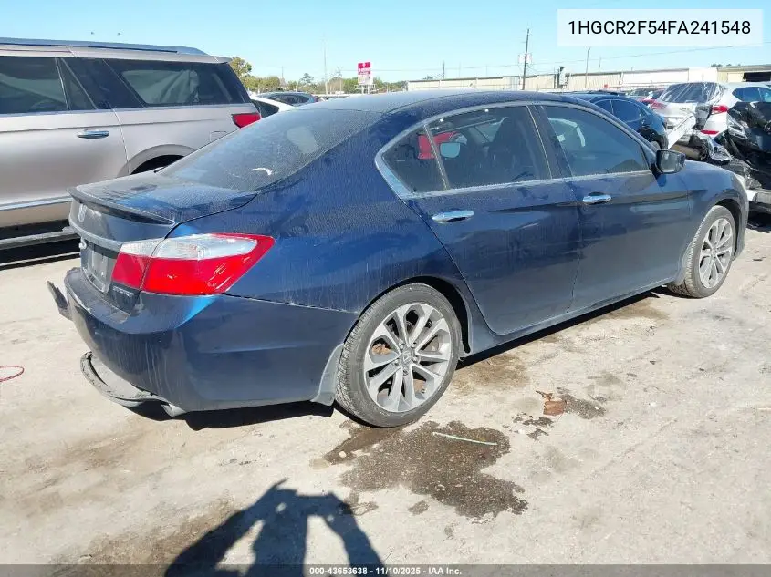 1HGCR2F54FA241548 2015 Honda Accord Sport