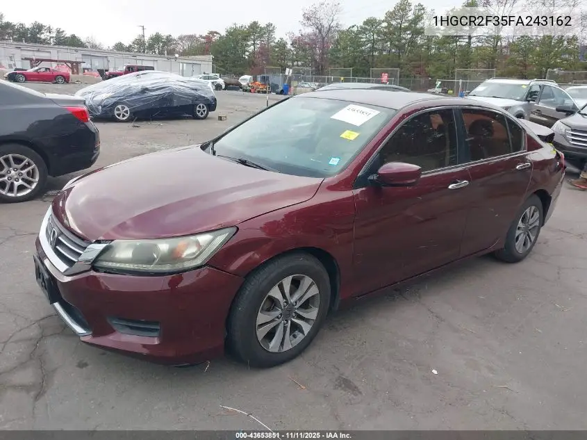 1HGCR2F35FA243162 2015 Honda Accord Lx