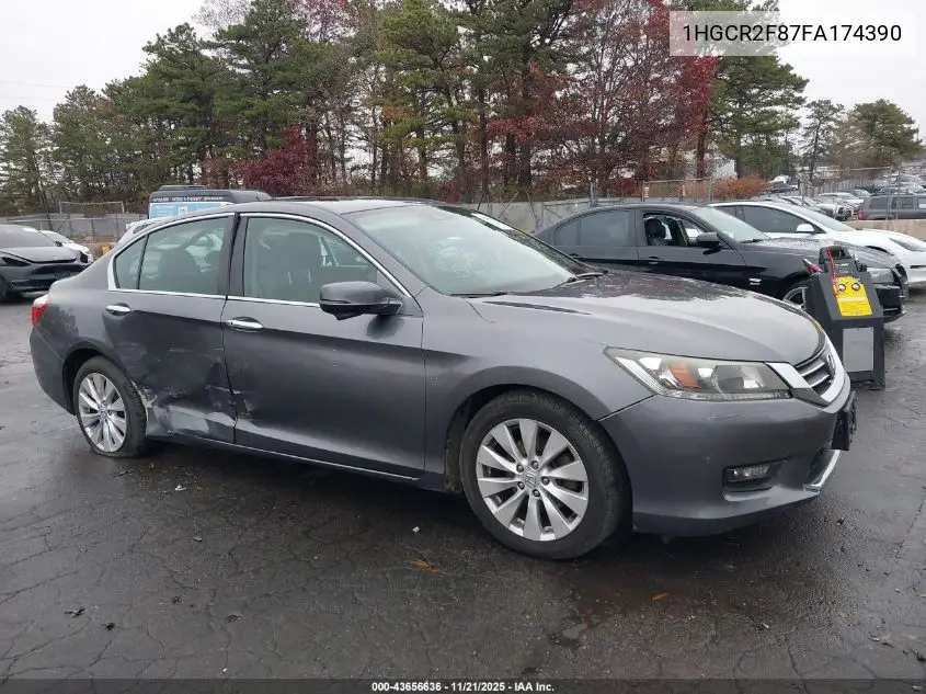1HGCR2F87FA174390 2015 Honda Accord Ex-L