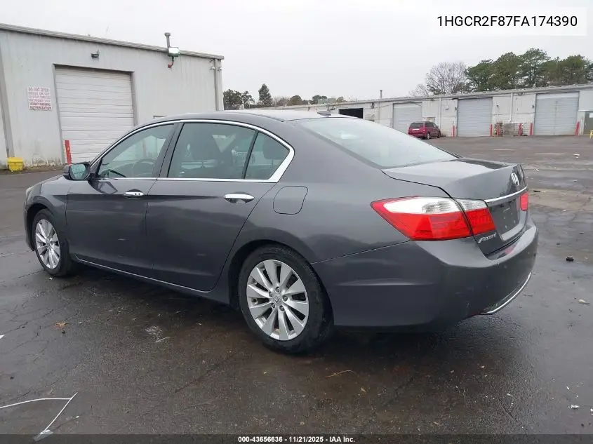 1HGCR2F87FA174390 2015 Honda Accord Ex-L